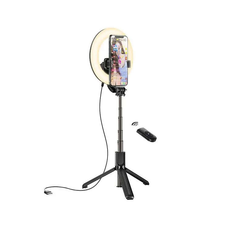 Selfie Stick-Bluetooth Tripod with LED lamp XO-SS12