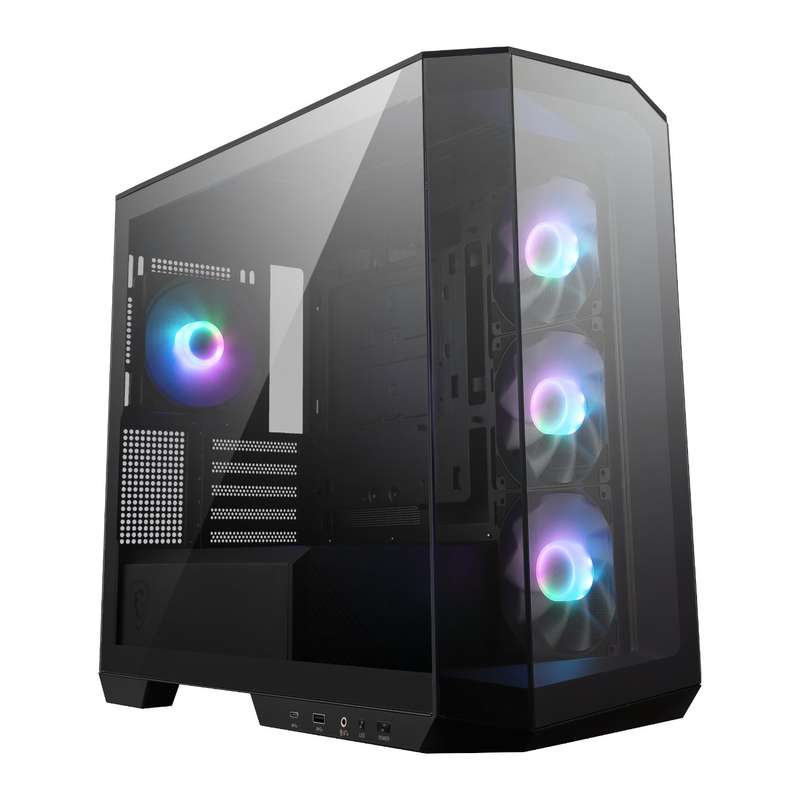 MSI MAG PANO M100R PZ M-ATX ARGB Gaming Chassis  Black