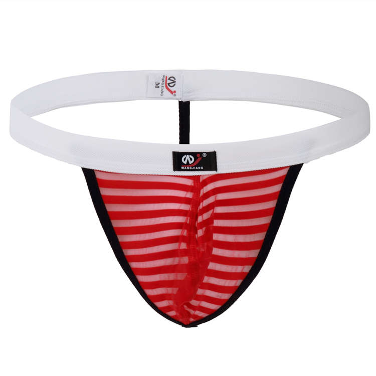 WJ Transparent Red Thong