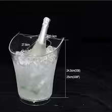 5.5L LED Rechargeable Ice Buckets Beer Whisky Cooler Colors Changing Cocktail Wine Bucket For Party