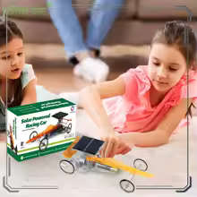 Solar Powered Racing Car Children Science DIY Production Puzzle Electric Technology Toys Mechanical