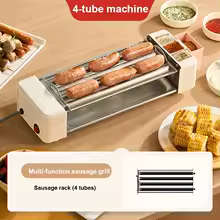 Multifunctional Sausage roaster Hotdog Maker Automatic rotating Barbecue Machine Thermostatic Fast h