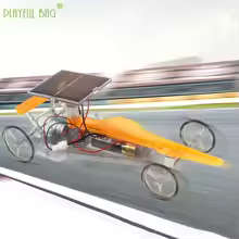 Solar Powered Racing Car Children Science DIY Production Puzzle Electric Technology Toys Mechanical