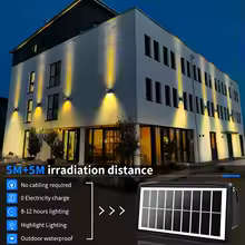 Solar Light Up Down 4/6 Led Solar Wall Solar Light Accent Waterproof Decorative Lighting for House