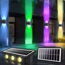 Solar Light Up Down 4/6 Led Solar Wall Solar Light Accent Waterproof Decorative Lighting for House