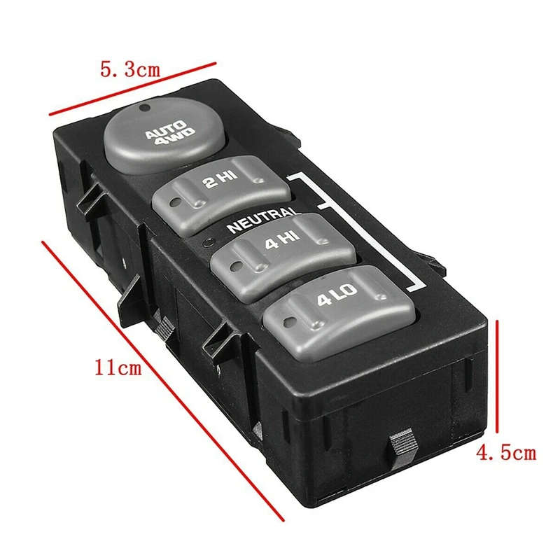 Control Switch 4WD 4X4 Transfer Case Button for Chevrolet AVALANCHE Silverado TAHOE GMC Sierra