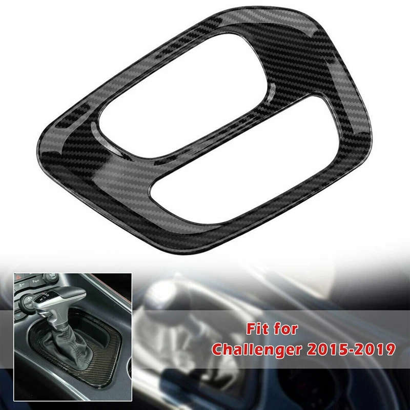 For Dodge Challenger 2015-2019 Gear Shift Box Panel Frame Cover Trim Decor