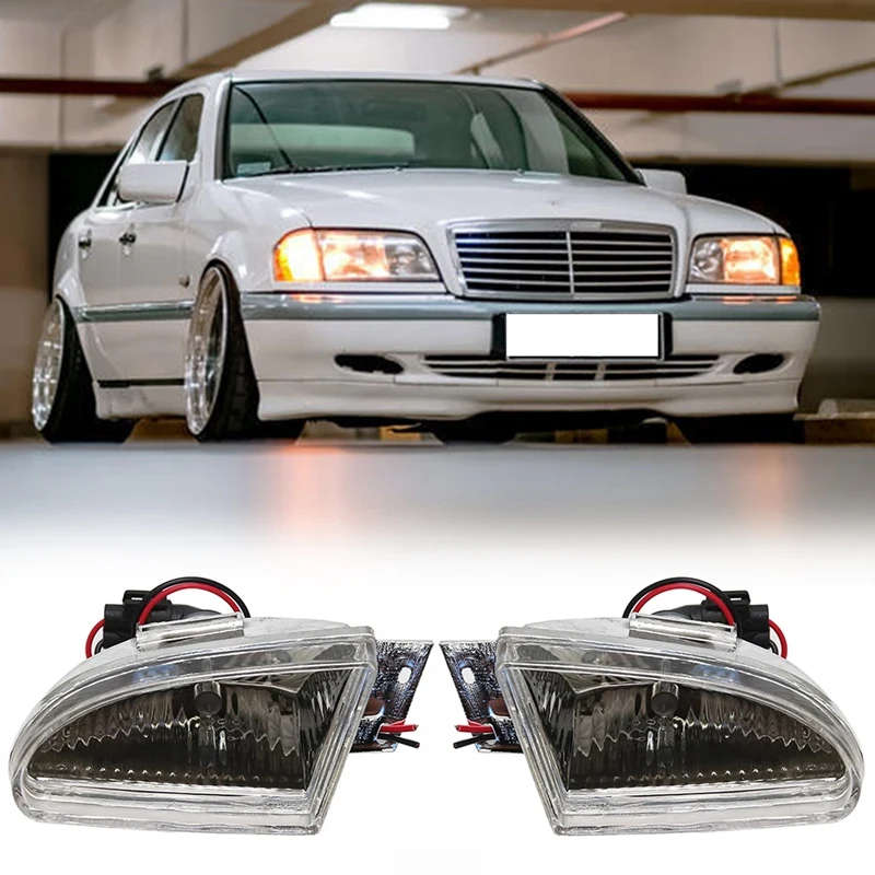 Car Fog Light Front Turn Signal Fog Light Lamp for Mercedes Benz C Class W202 1994-2004