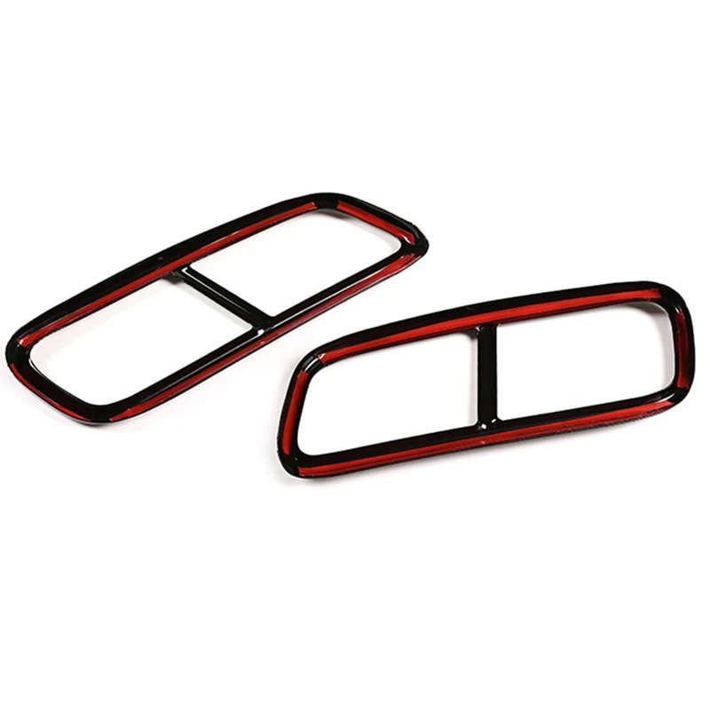 Car Stainless Steel Rear Exhaust Muffler Tail Pipe Cover for Q7 4M 2016-2019