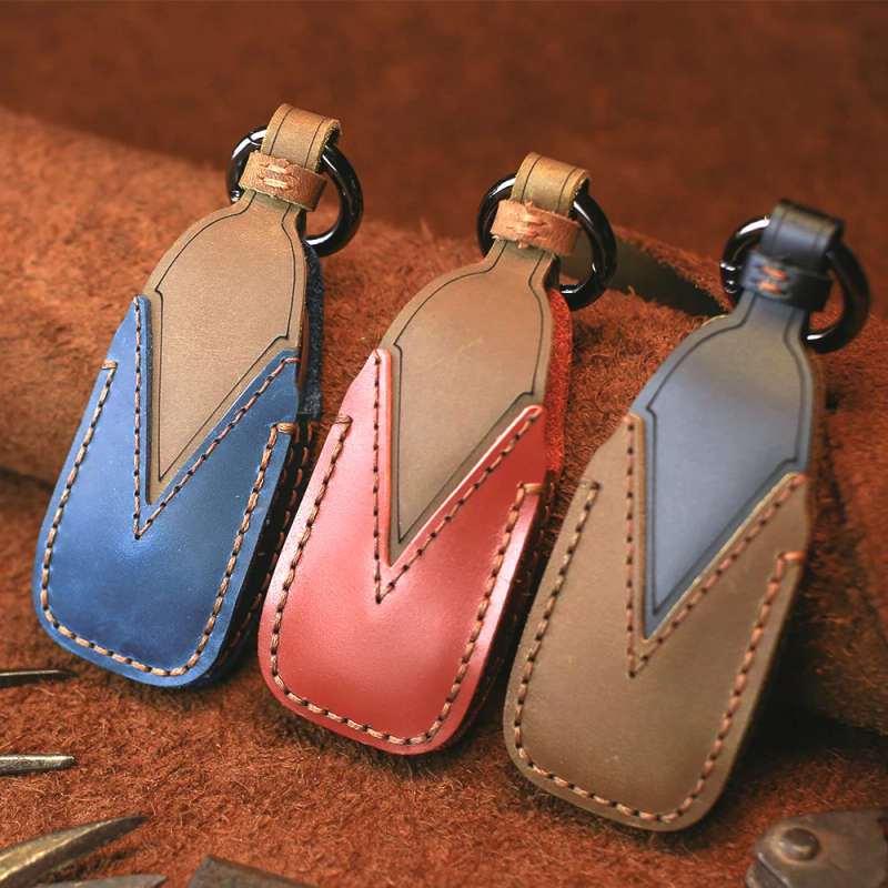 For Mercedes Benz AMG E E200 E400 E550 Class W213/C W205 2018-19 Genuine Leather Car Key Case Bag