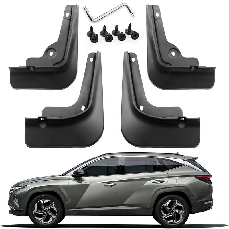 Front Rear Mudguards Mud Flaps Splash Guards Fender for Hyundai Tucson NX4 2021 2022 EU Version