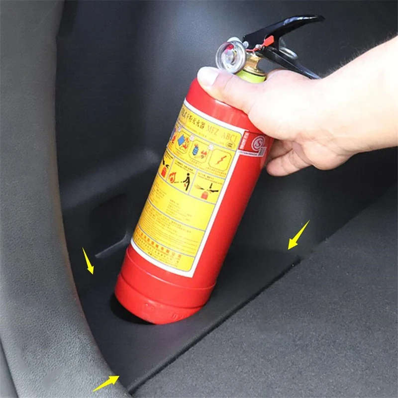 Fire Extinguisher Cup Holder Case Cover Kit Plastic Fit for Hyundai Tucson 2015 2016 2017 2018