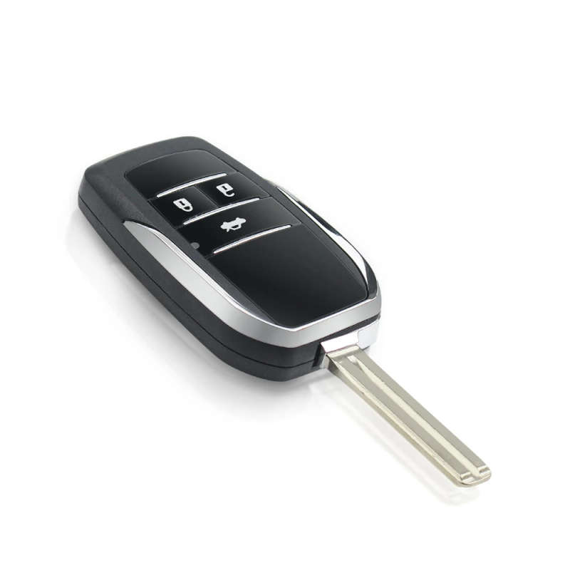 2/3/4 Buttons Modified Folding Key Case For Toyota Crown Corolla Land Cruiser YARIS CAMRY RAV4