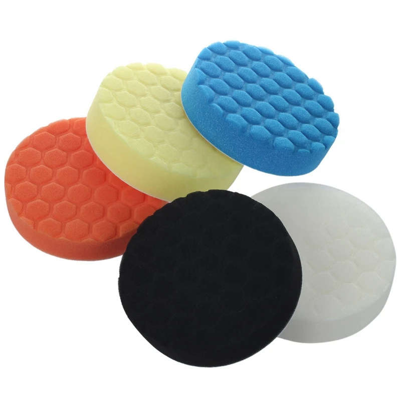 5Inch (125Mm) Polishing Pad Kit For Car Polisher Pack Of 15Pcs