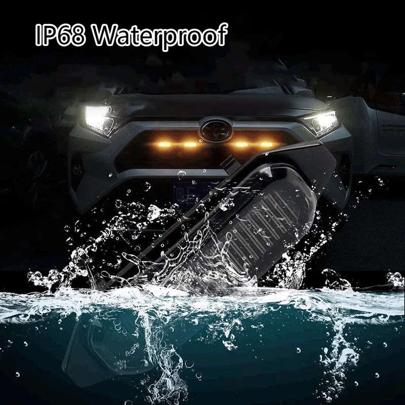 4PCS LED Front Grill Lights for Toyota RAV4 2019 2020 2021 External Grill Lamp