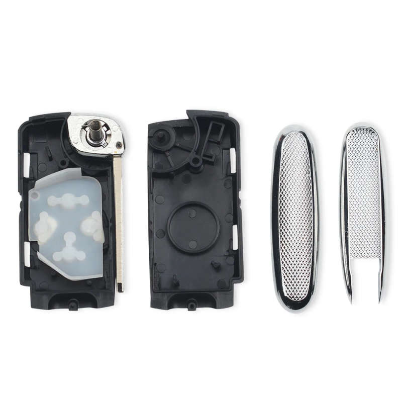 2 Button Flip Remote Key Fob Case For Toyota Camry Corolla Yaris Echo Prado Hilux