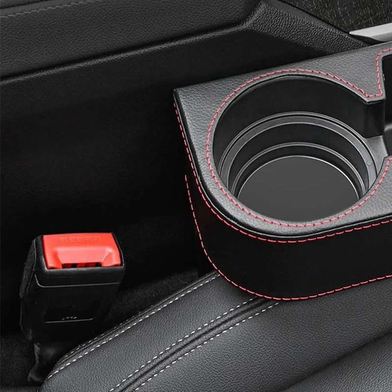 Car Seat Organiser PU Cup Holder Front Seat space Filler Additional Storage Space