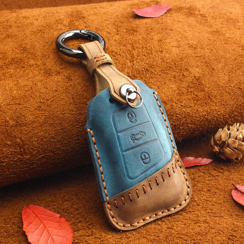 For Volkswagen VW Tiguan MK2 Magotan Passat B8 CC Skoda Superb A7 2017-2018 Car Key Holder Case