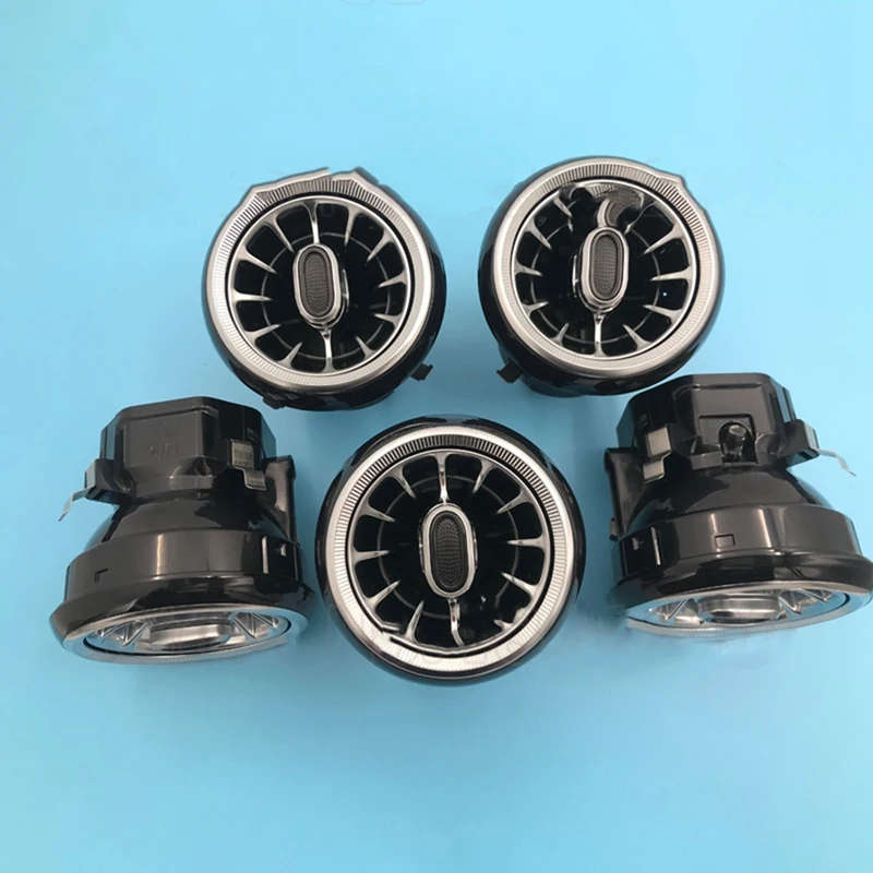 5Pcs Car Light Turbine Air Outlet Ambience Lamp for Mercedes-Benz GLA W117 Interior Upgrade