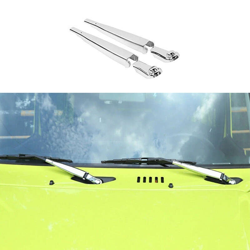 4PCS Front Window Rain Wiper Cover Trim Windshield Wiper Blade Arms Trim Cover for Suzuki Jimny