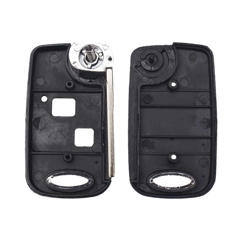 Flip Remote Key Shell Keykess Case Fob 2 Button For Toyota Yaris Carina Corolla Avensis