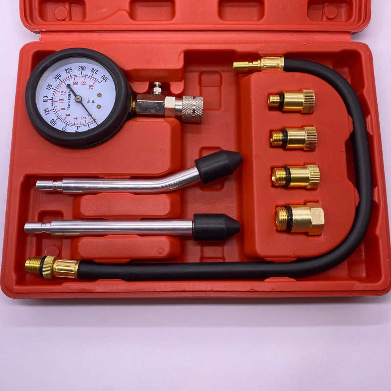 Diesel Engine Compression Cylinder Pressure Tester Gauge Kit Tester Leakage Diagnostic Automotive...