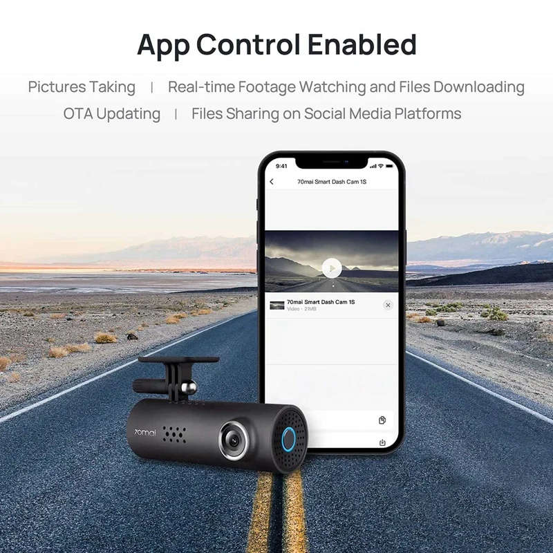 70Mai Minutes Smart WIFI Car DashCam DVR Camera 1080P Full HD Camera