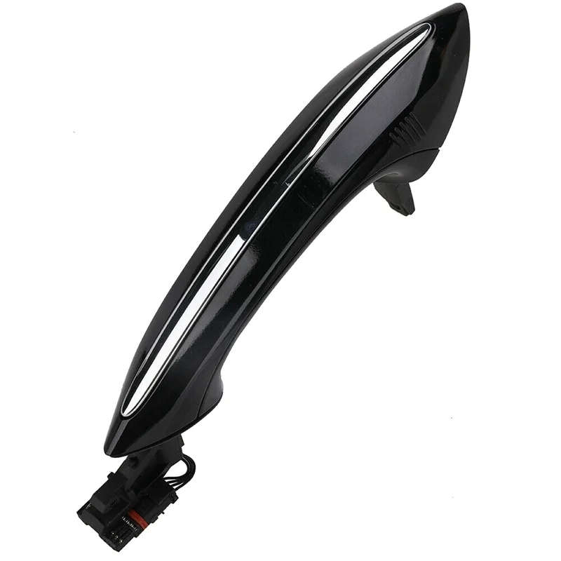 4X Black Outer Outside Exterior Comfort Access Door Handle Set For-BMW 5 6 7 Series
