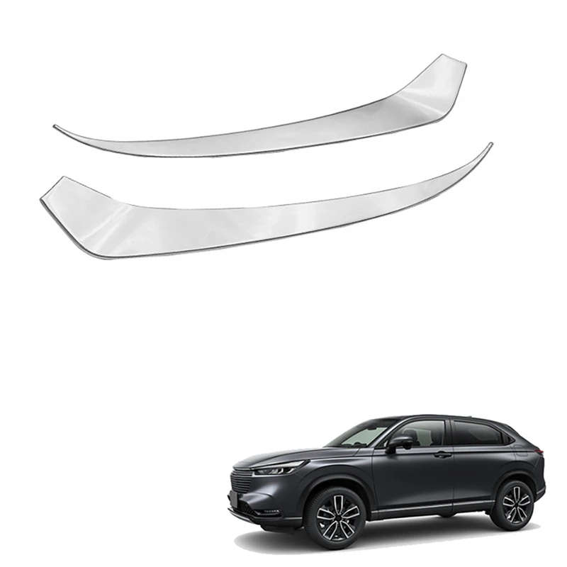For Honda HRV HR-V Vezel 2021-22 ABS Chrome Front Headlight Lamp Cover
