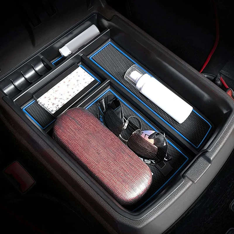 For Atlas 2018-2021 Accessories Car Central Console Organizer Tray Armrest Storage Box