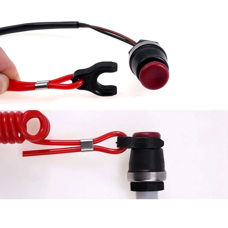 Outboard Engine Motor Kill Switch & Safety Tether Lanyard for Marine Mercury Tohatsu