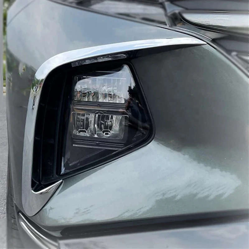 For Hyundai Tucson NX4 2021 2022 Front Fog Light Lamp Eyebrow Wind Knife Blade Cover Trim