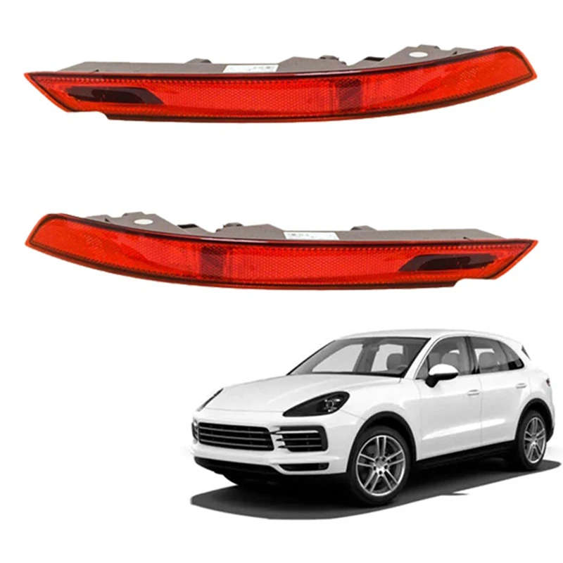 Car Left Right Rear Bumper Fog Light Parking Warning Light Reflector Tail Lights for-Porsche