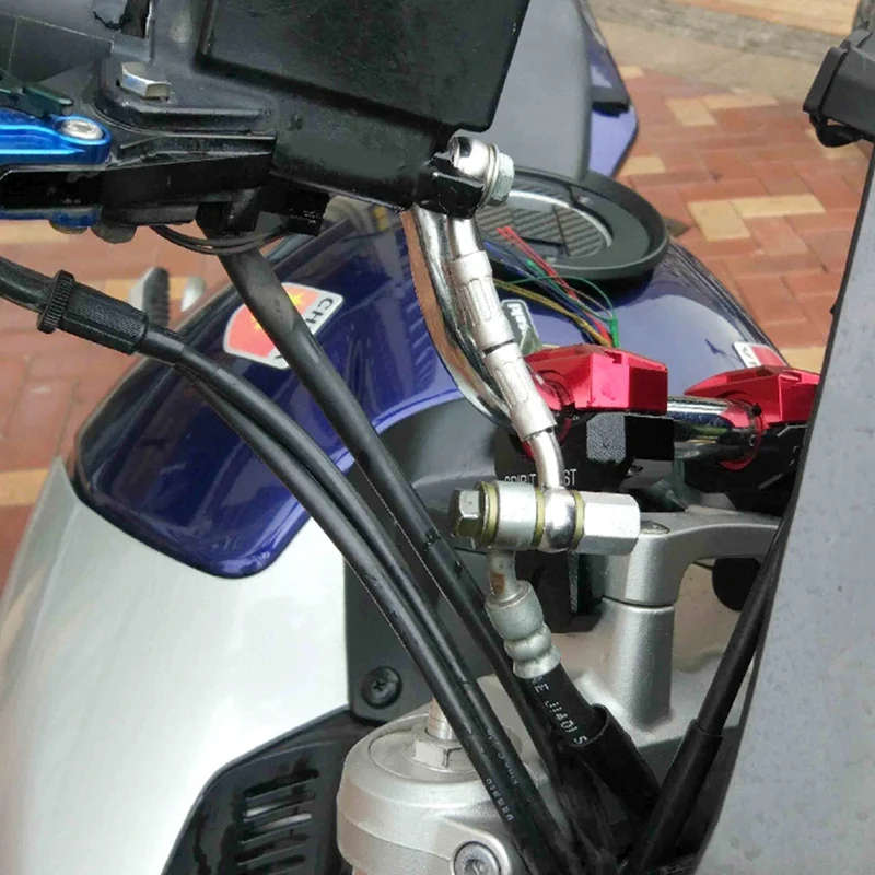 Motorcycle Hydraulic Brake Oil Hose Connector Modification Extension Tubing for Honda Yamaha ??????