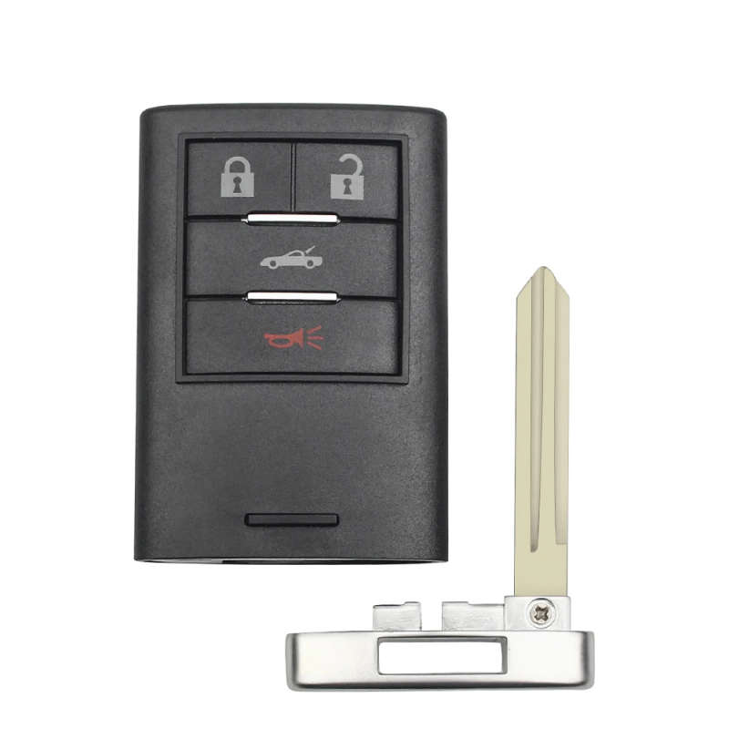 Replacement 4 Buttons Smart Remote Key Shell For Cadillac CTS XTS DTS SRX 2008-2013