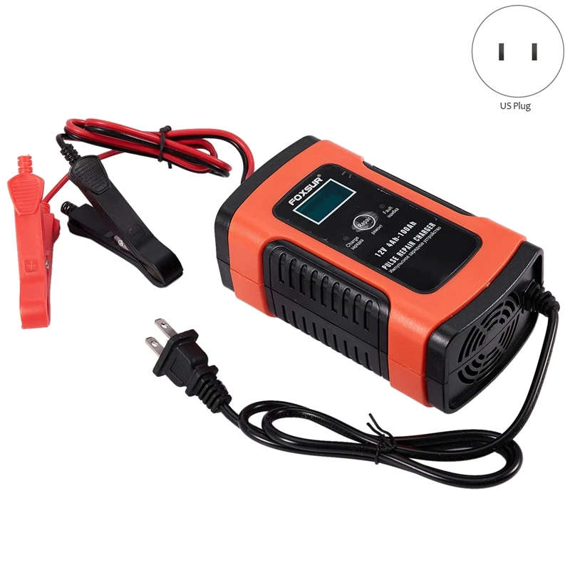 12V Universal Battery Charger Repair Type 12Ah 36Ah 45Ah 60Ah 100Ah Pulse Repair Battery Charger