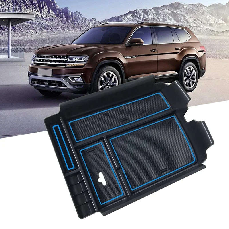 For Atlas 2018-2021 Accessories Car Central Console Organizer Tray Armrest Storage Box