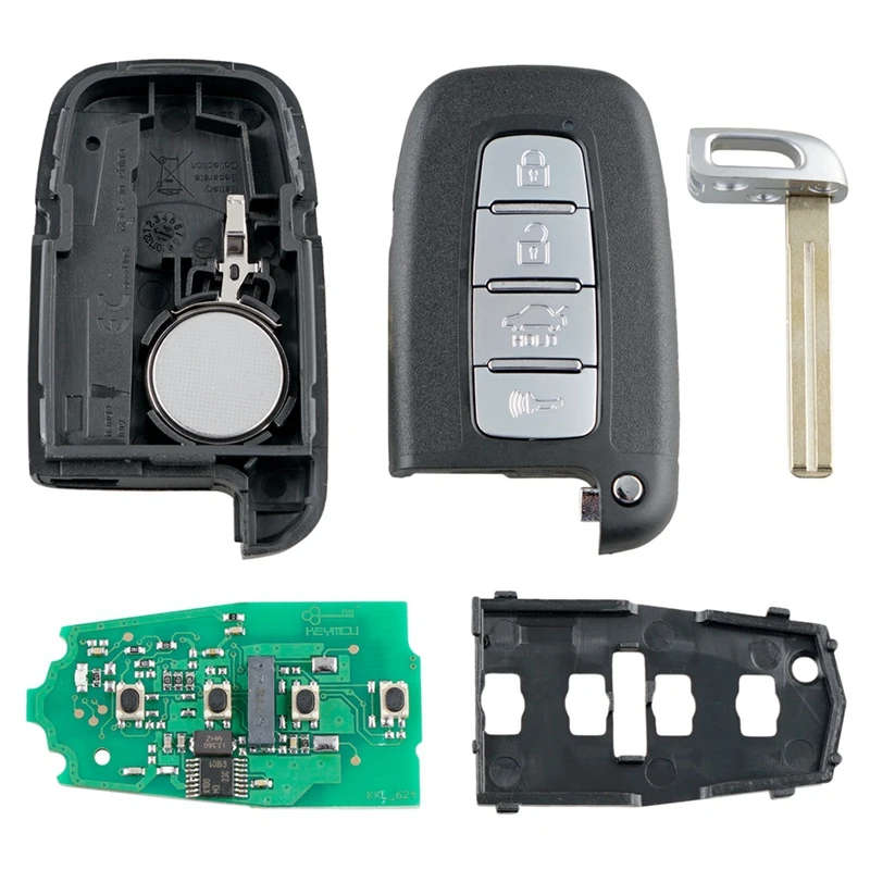 Car Smart Remote Key 4 Buttons Fit For Hyundai Kia 433Mhz Sy5Hmfna04