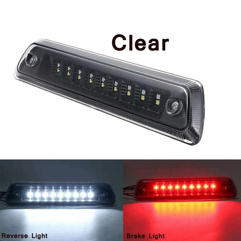 Clear Lens Full LED Rear High Lever Third 3Rd Brake Stop Light Lamp for Ford F150 F-150 2009-2014