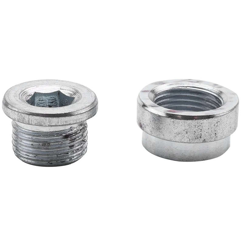 Iron M18X1.5 O2 Oxygen Sensor Stepped Mounting Bung Plugs Oxygen Sensor Fittings Weld Bung