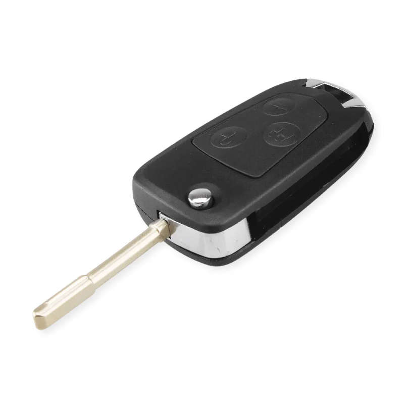 3 Buttons Replacement Remote Case Fob Flip Folding Car Key Shell Blank For Ford Mondeo