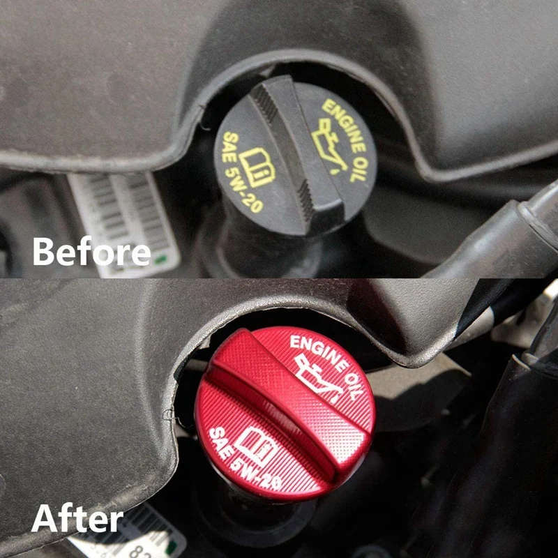 Aluminium Alloy Engine Shroud Oil Cap Radiator Cover Trim for Dodge Challenger Charger 2011-2021