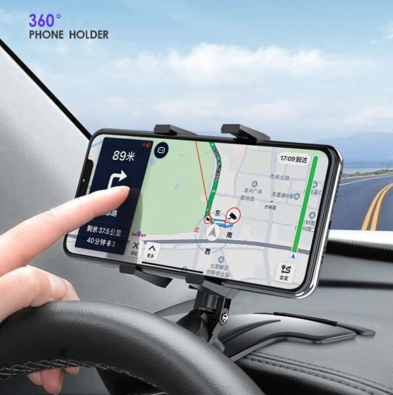 Car Dashboard Rearview Mirror Navigation Bracket with Stop Sign
