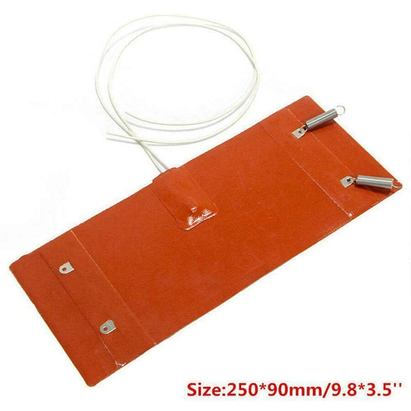 12V 250x90mm Car Filter Heating Pad Air Crude Oil- Parking Heater Crude Oil- Filter Heater