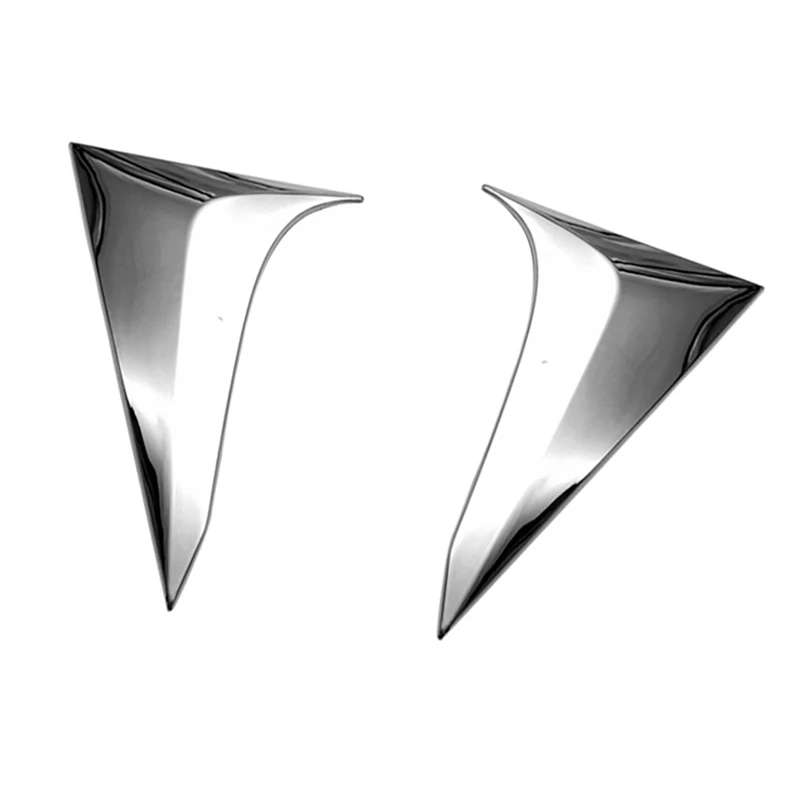 For Honda HRV HR-V Vezel Chrome ABS Exterior Side Rear Window Spoiler Triple-cornered Cover Trim