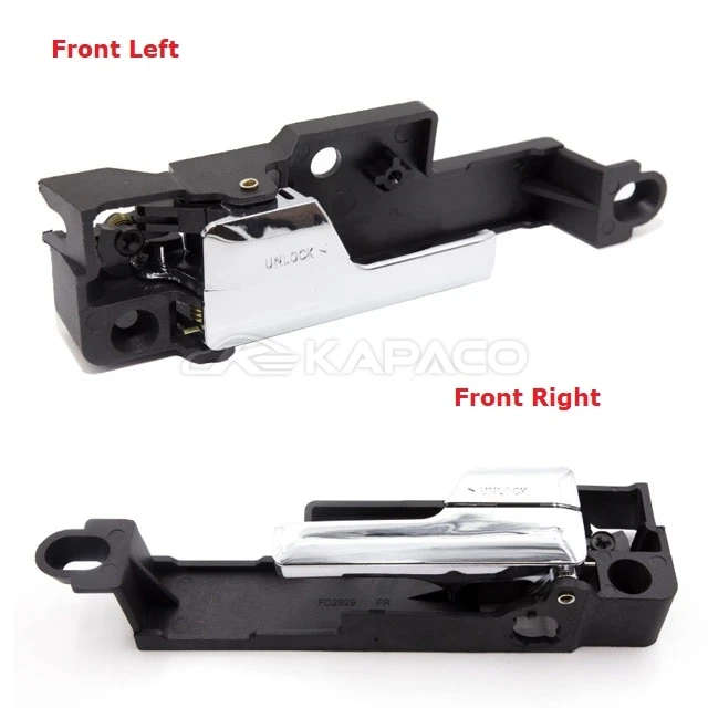 4 Doors For Lincoln MKZ Mercury Milan Ford Fusion Inner Inside Interior Door Handle Chrome