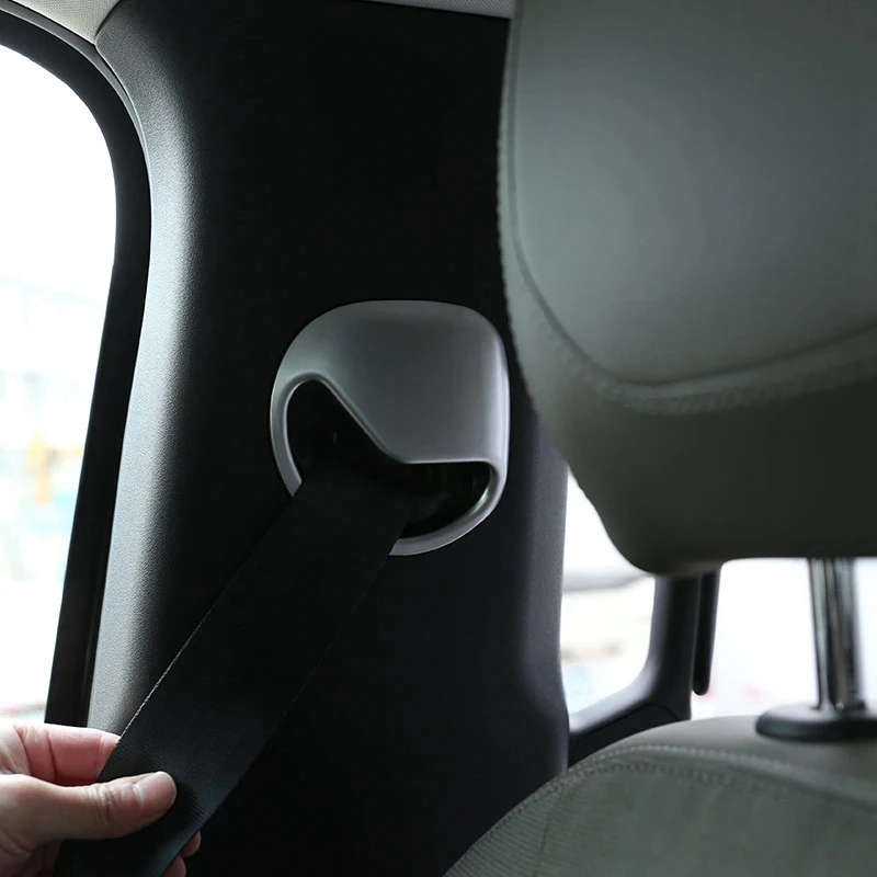 for Land Rover Defender 110 Car Styling ABS Chrome Car Front Row Seat Belt Decorative Cover Stickers