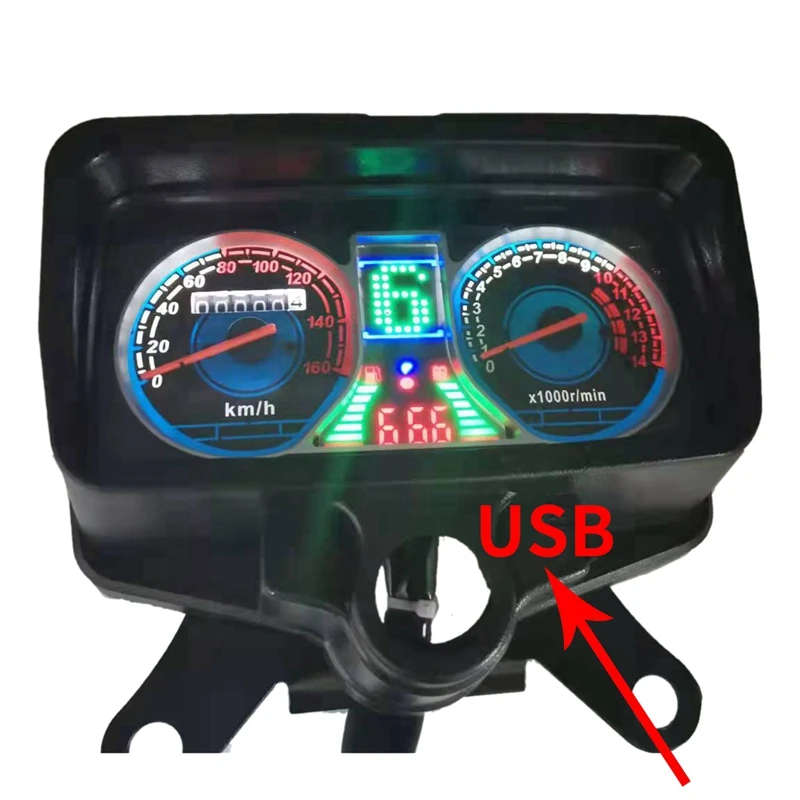 For Honda CG125 XF150 Motorcycle Backlight Lcd Meter Speedometer Odometer Tachometer Gauge Assembly