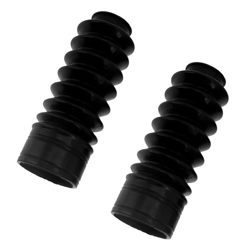 2X Motorcycle Front Fork Cover Gaiters Gators Boot Protector Shock Absorber for Bonneville Bobber