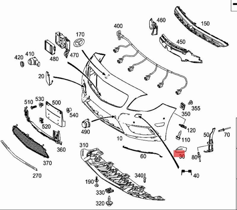 Front Light Washer Hood CLA180 Benz CLA45 W117 Level Bumper Headlight Spray Plaque Cover